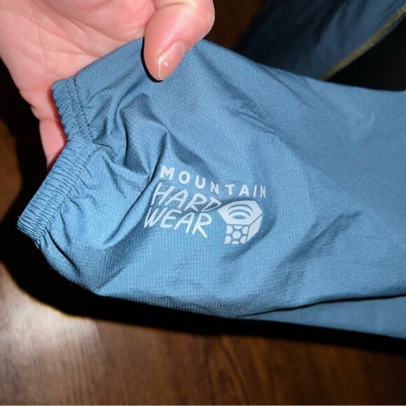 Mountain Hardwear Navy Blue Windbreaker Lightweight Rain Jacket Hooded - Picture 4 of 14